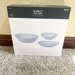 NWT SPECKLED MELAMINE NESTING BOWL SET